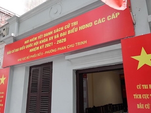 Địa điểm niêm yết danh sách cử tri đặc biệt của Thủ đô Hà Nội